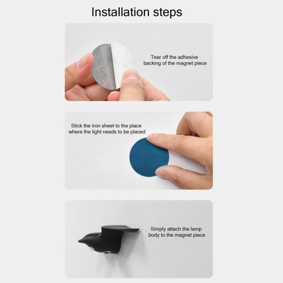 Wireless Motion-Sensor Night Light Wall-Mounted Illuminated House Number Sign/Art Panel Rechargeable LED Night Light for Entryway Corridor Bedroom