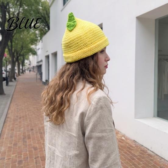 Geschenk für sie bei kaltem Wetter Damen Strick-Fruchtmütze Niedlich Dehnbar Gemütlich Wintermützen Bequem Tägliche Strickmützen Süß Warm Beanie Mädels