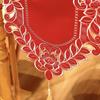 Red Table Flag Wedding Festive Table Cloth Embroidered Polyester Fabric Tv Cabinet Dining Table Wedding Table Flag