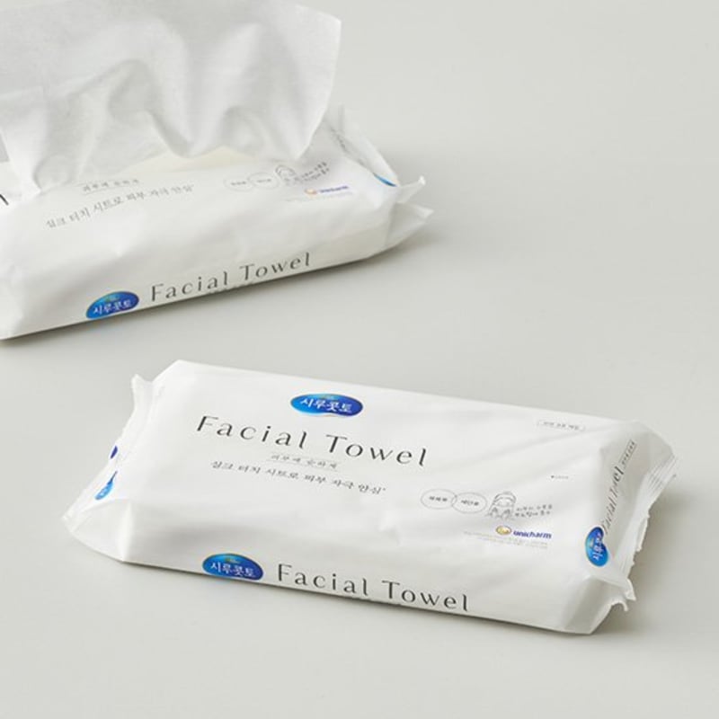 

[Сирукотто] Полотенце для лица 40 шт. (Одноразовое полотенце для лица)