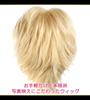 CaseEden Cosplay Wig, Short, 30cm, Heat-Resistant, Blonde/Golden, Includes 2 Wig Nets