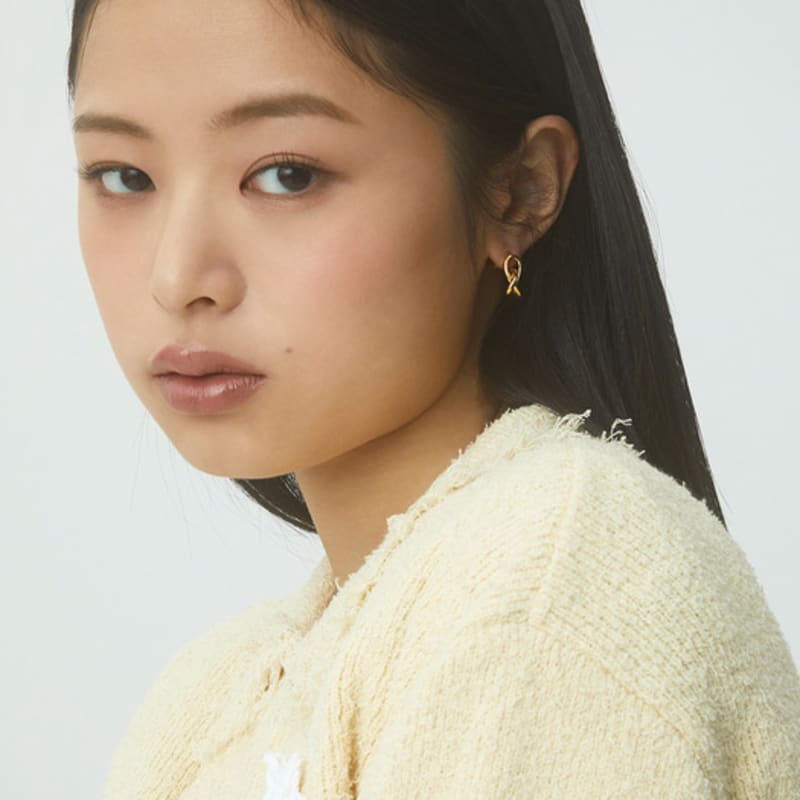 NEUF PIECE TWISTED HEART EARRINGS / SMALL