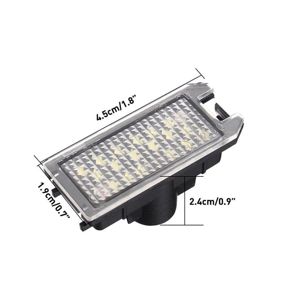 2Pcs LED License Plate Light For Jeep Grand Cherokee Compass Patriot Fiat 500 Dodge