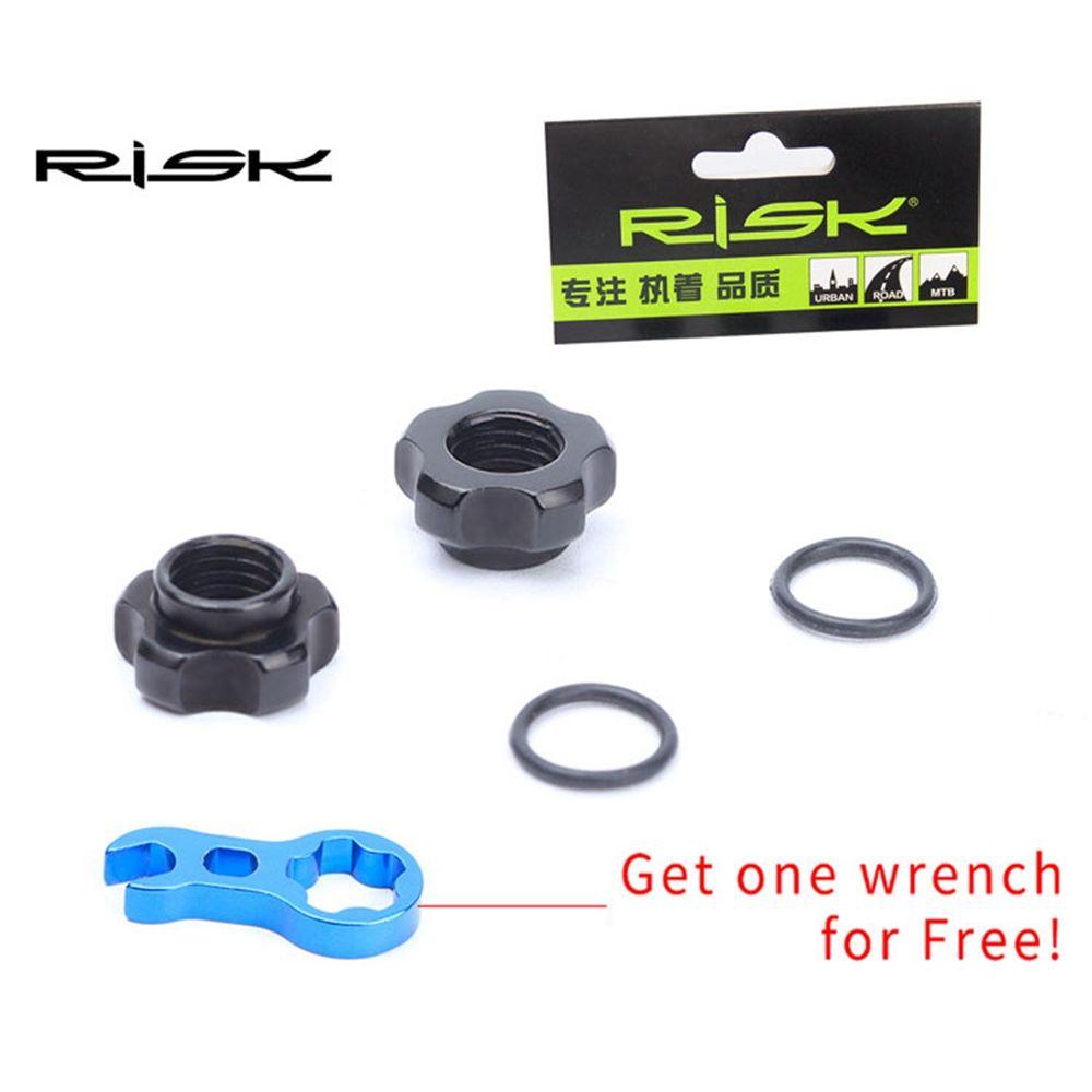 1 zestaw blokady dyszy próżniowej do opon, nakrętki zaworu Presta do roweru górskiego z kluczem montażowym, nasadka zaworu do opony bezdętkowej MTB Road Bicycle