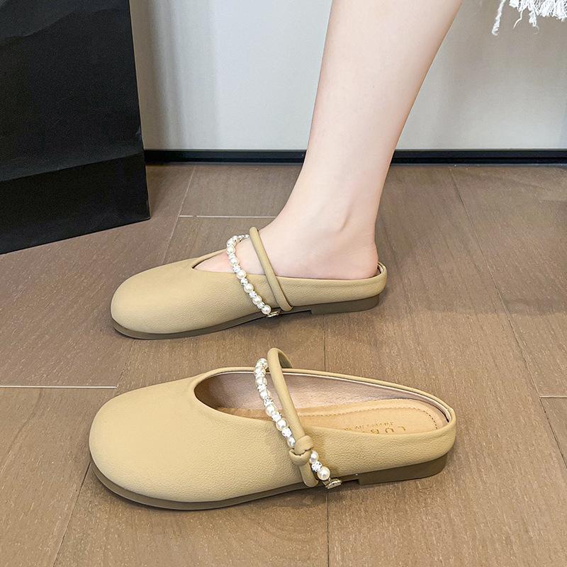 Evening breeze gentle shoes flat slippers women's 2025 summer new Mary Jane shoes with skirts soft-soled maternity shoes