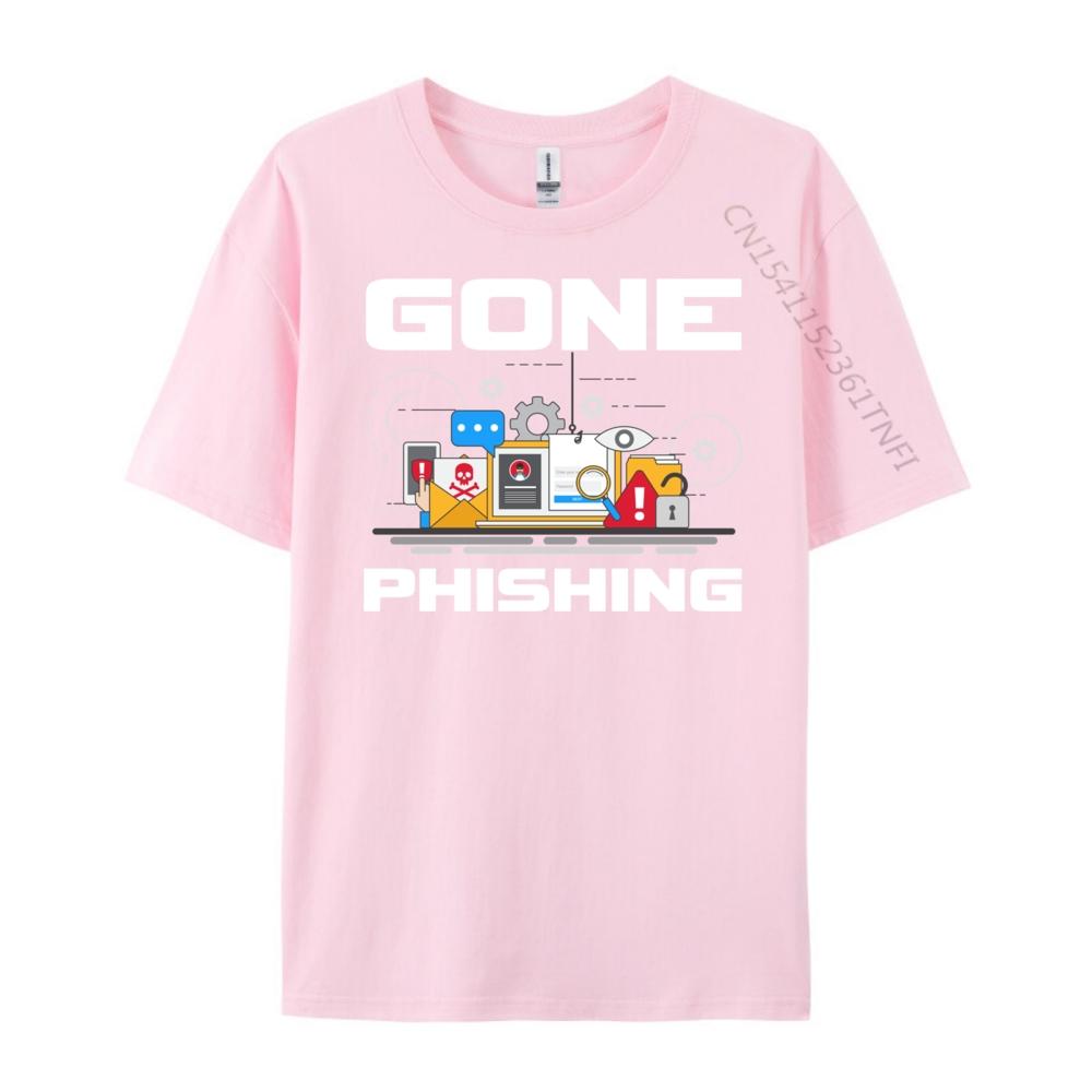 Gone Phishing Designs Hacker Computer Geeks Designer T Shirt New Year Tee Shirt Korean Fashion Luxury Clothes