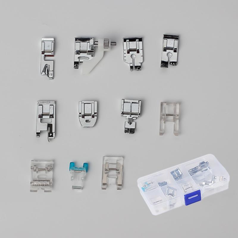 

Набор из 11 многофункциональных прижимных лапок для швейной машины для подгибки, закрепления краев и квилтинга