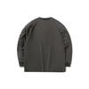 Li Ning Sports Fashion Series Loose Knit Sports Crewneck Sweatshirt Men Sweatshirt Denim-Gray AWDR225-2