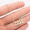 2025 Stainless Steel Year Necklace – Birthday Pendant, Bestie Gift, Versatile Slimming Chain