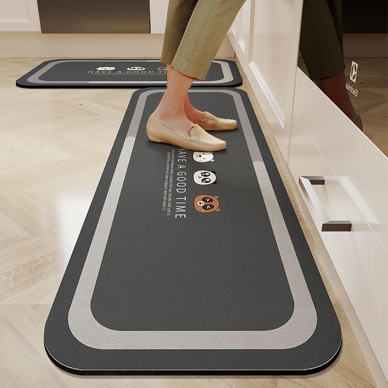 Super Non-slip Kitchen Floor Mats Diatomite Long Carpet Absorbent Oil-absorbent Bathroom Mats Non-slip Foot Mats Floor Mats