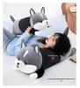 Husky Plush Hugging Pillow - Large Size cuddly Doll for Bed & Birthday Gift