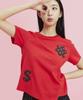OWURA Logo Applique Short Sleeve T-Shirt_Red