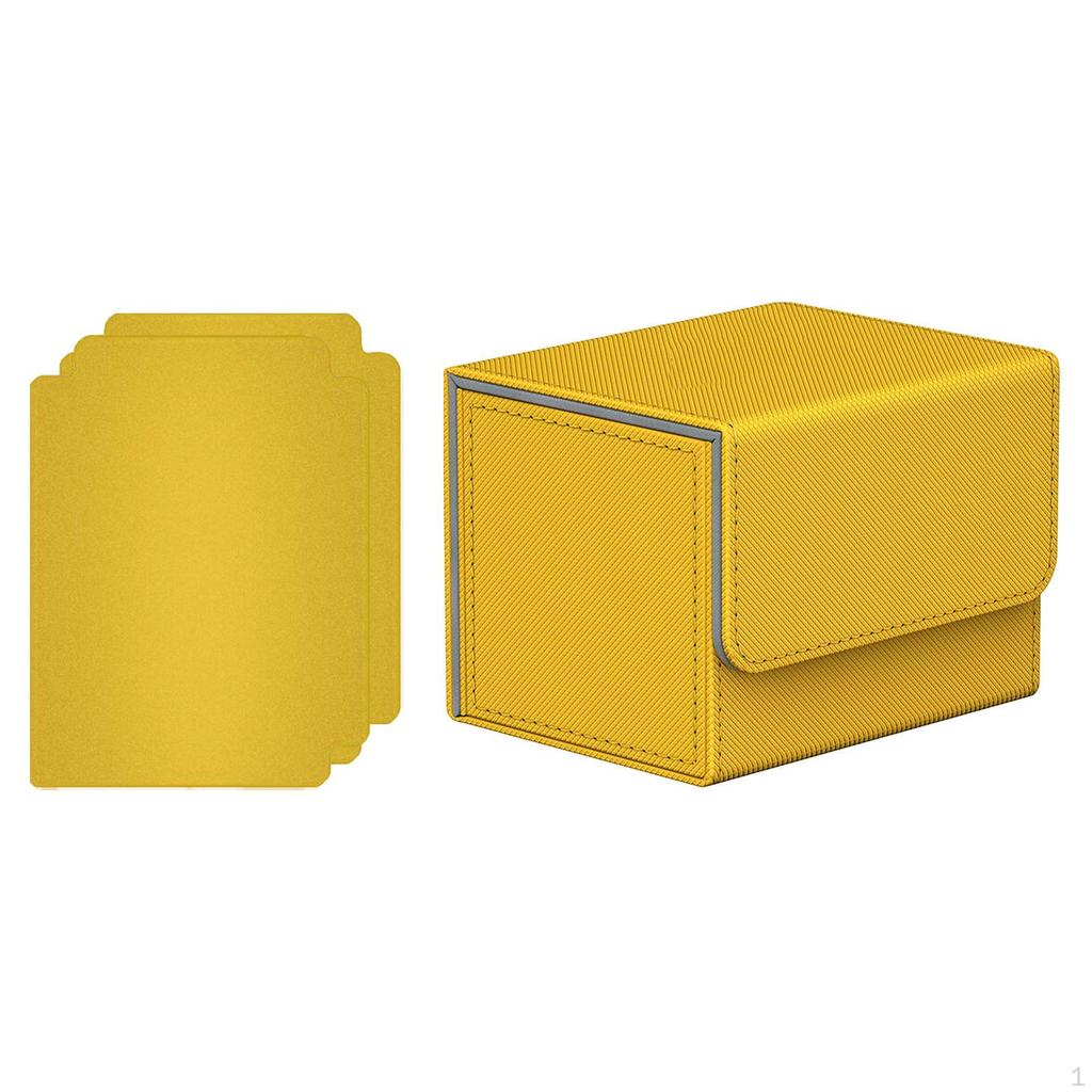 Card Deck Box PU Leather Organizer Protector Holder