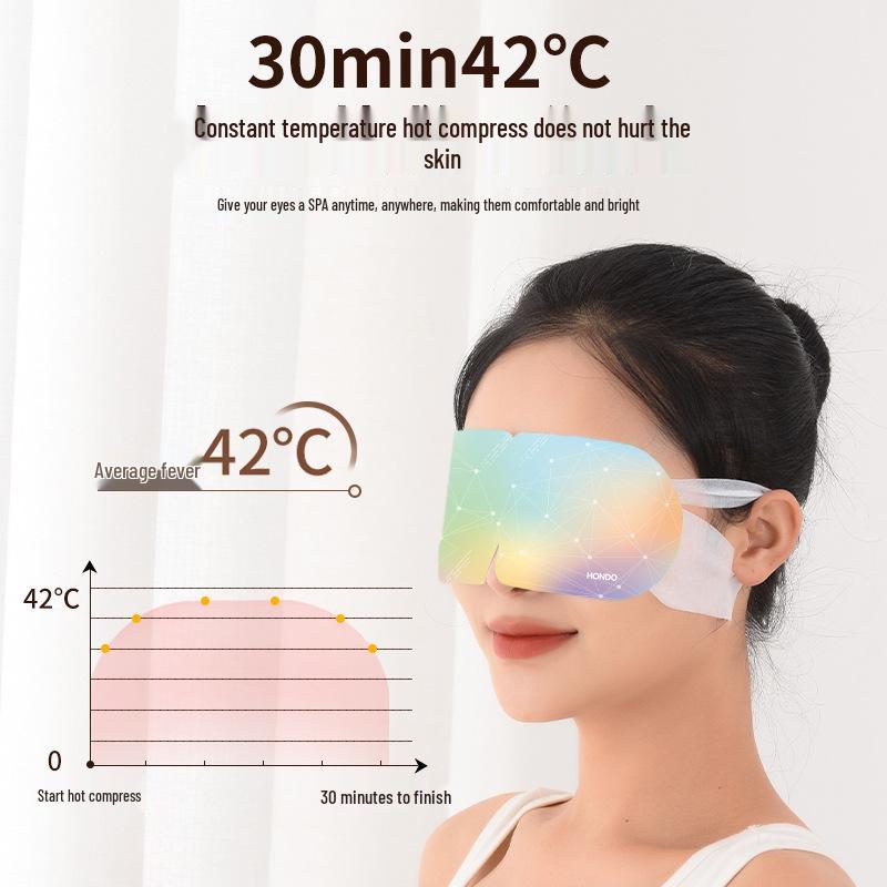 Steam Heat Compress Mugwort Eye Mask - Relieves Eye Fatigue with Lutein, Customizable