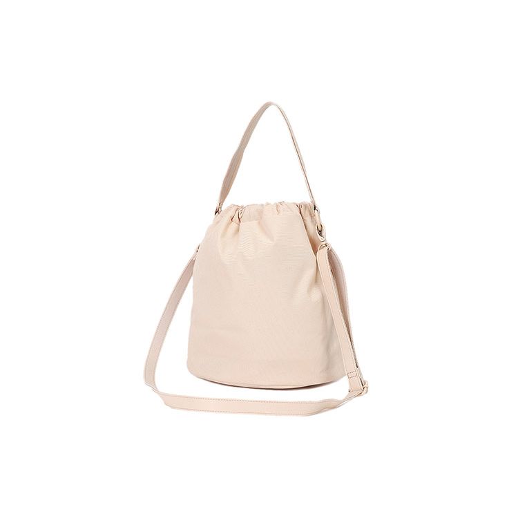 Puma Vintage Street Drawstring Fabric Bucket Bag Women Bags Sand 078130-01