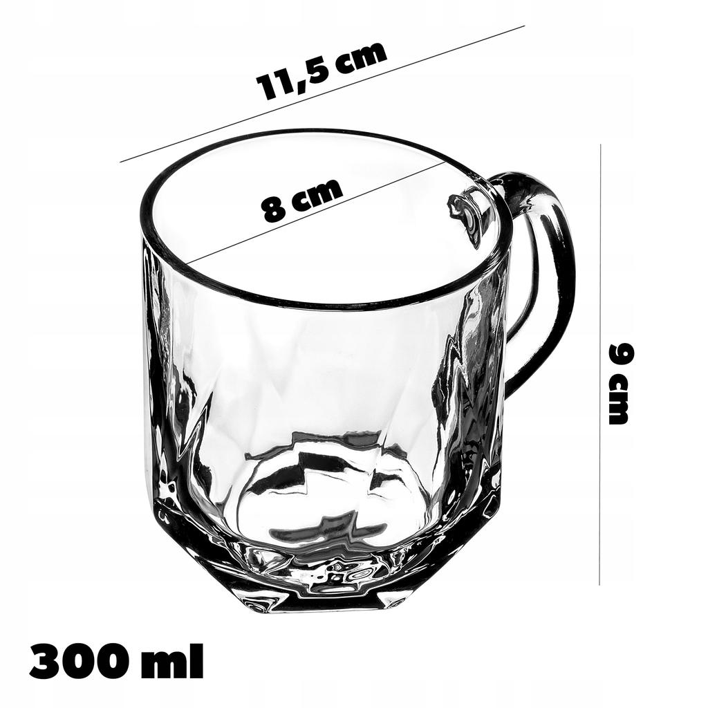 KADAX Vasos 300ml Para Café Té Bebidas Vaso Con Asa Juego