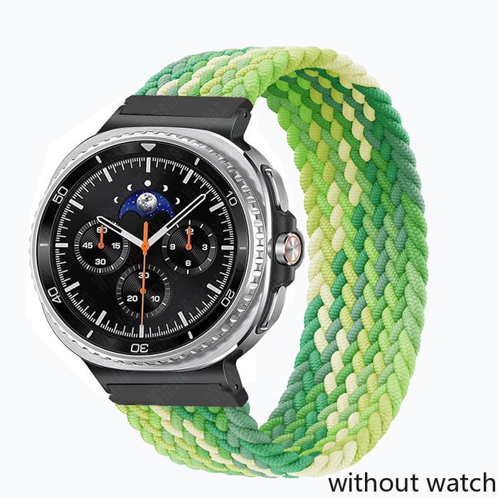 Elastic Braided Solo Strap for Samsung Galaxy Watch 8/8 Classic 40mm 44mm 46mm Nylon Band for Galaxy Watch Ultra(2025) 47mm Brac