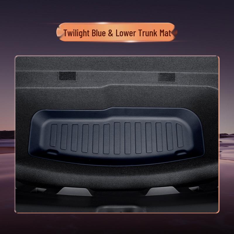 Vehicle-Specific YU7 TPE Floor Mats: Fully Enclosed, Matches Original Car Interior Color
