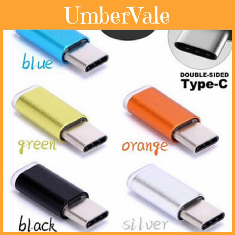 Premium 3x Metal Micro Usb To Usb-c Type-c Sync Charger Adapter For Seamless Connectivity