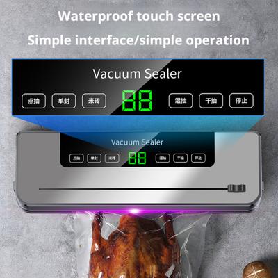 Vacuum Sealer with Strong Suction Power High-Speed Motor Fast Pumping Waterproof Touch Screen Design EU Plug