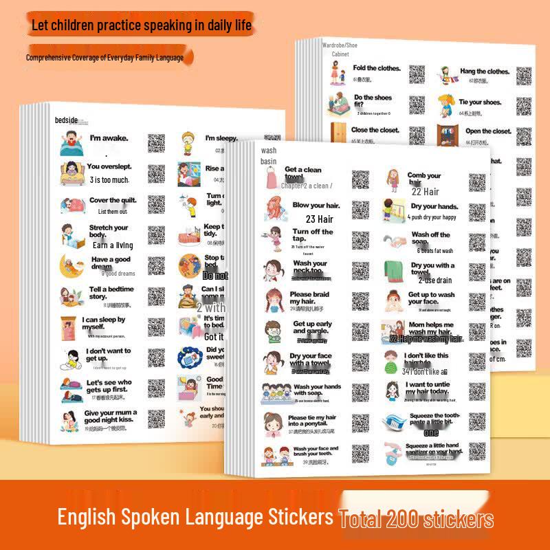 Shu Shan English Speaking Learning Sticky Notes