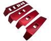 MEKOMEKO ABS Resin Power Window Switch Covers for Honda Civic 11th Generation Red 4-Piece (FL1) (Right-Hand Drive) - (C11-BLSJR)