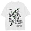 T-shirt Streetwear con Grafica Cartone Animato Cotone Unisex Top T-shirt Estiva Maniche Corte(1)