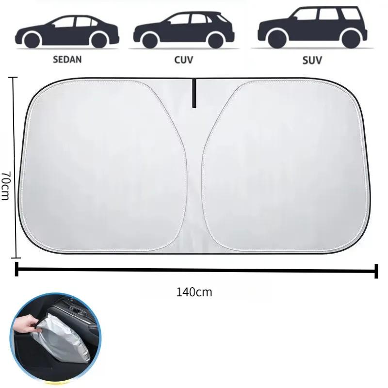 Car Windshield Sun Shade for Tesla Model 3 Y Front Window Sunshade Visor Sunscreen Protector UV Protection Accessories