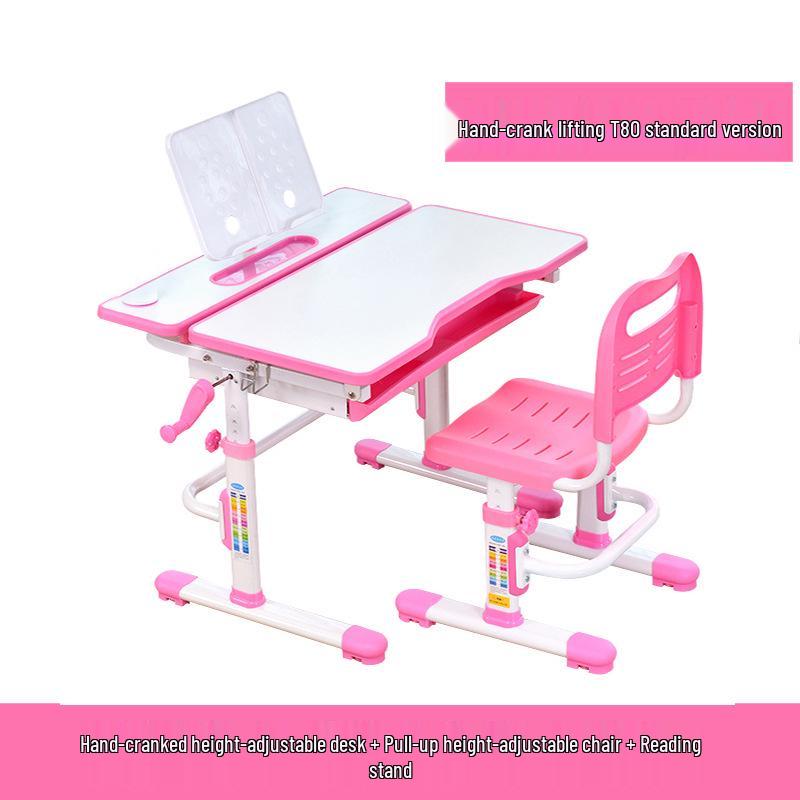 Tongben Shi 80CM Child's Adjustable Study Desk & Chair Set with Posture and Eye Protection