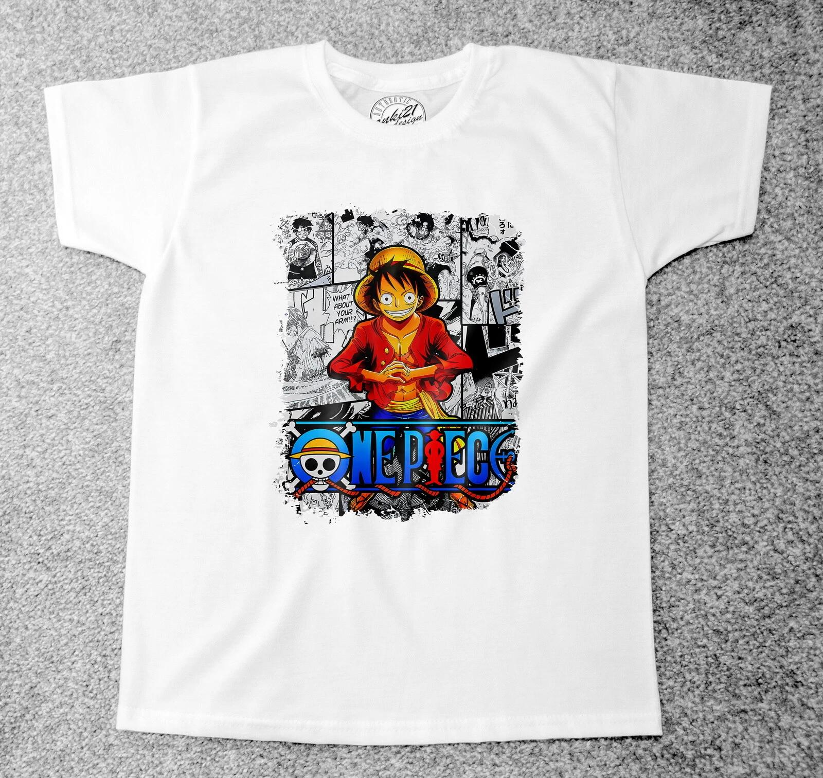 One Piece Луффи 005 Аниме/Манга Детские футболки 150