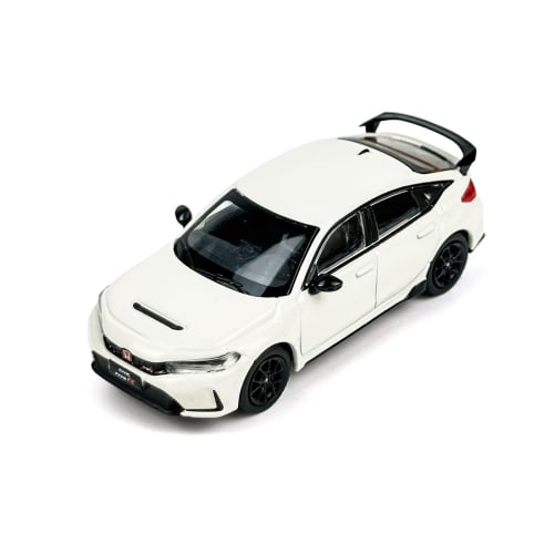 PAUDI MODEL 1/64 scale 2023 Honda Civic TYPE-R FL5 diecast model car, white, mini size