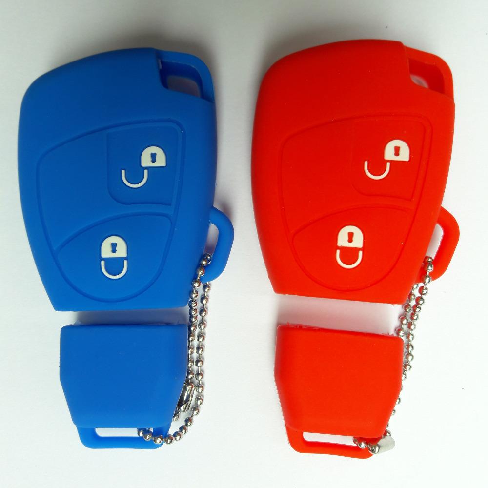 Fob Key Shell Silicon Car Key Case For Mercedes Benz B C E Ml S Clk Cl Cls Slk Class Sprinter 2 Button Remote Cover