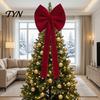 Reusable Event Ornaments Large Burgundy Velvet Bow, Giant Hanging Wall Decor for Fireplace Embellishments Wedding Backdrop, Christmas Tree Topper,