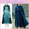 Exquisite Blue Cosplay Dress Set For Elven Princesses Perfect For Fantasy Themed Events And Celebrations