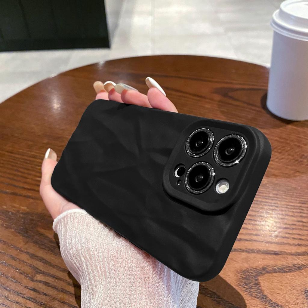 Pokročilý smysl pro pouzdro na mobilní telefon Iphone17 14promax 13 11 Matný plisovaný 12 Měkký obal Proti pádu 16