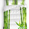 Set Biancheria da Letto 3 Pezzi Orchid Stones Bamboo Zen Verde Per Camera da Letto Letto Matrimoniale Tessile per la Casa Copripiumino Copripiumino Federa