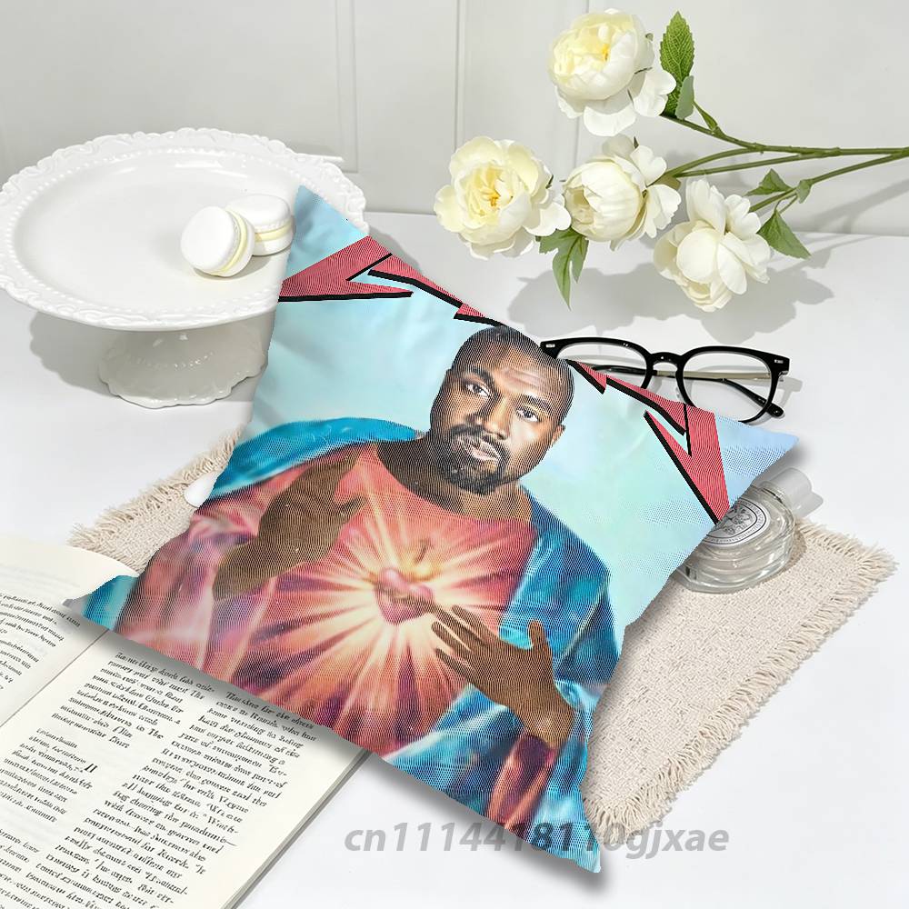 KKanye West Yeezus Ye Jesus is King Pillow for Sofa Seat Chair DecorativeModern Home Decor Print Throw Cushion