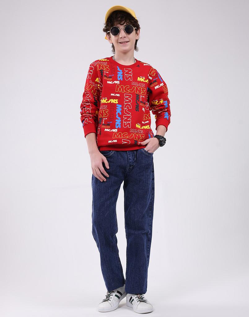 Monte Carlo Boy's Round Neck Full Sleeve Sweatshirt