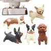 5Pcs Funny dog Figurines Car Dashboard Ornament Adorable  Decoration For Car Interior Figurine Auto Figure Ornament Accessories