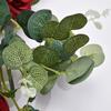 Imitation Eucalyptus Leaves Rattan Silk Roses Fake Flowers Vines Garden Balcony Living Room Decoration Artificial Rose Vine