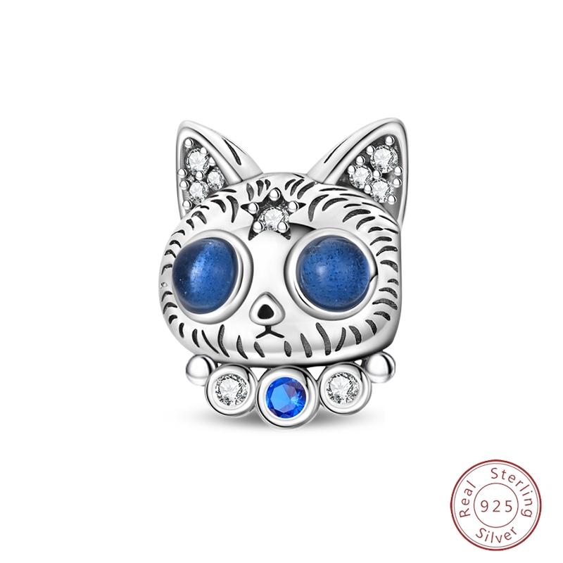 Cute Copper Metal Capybara Black Cat Elephant Sausage Dog Charm Bead Components Bead Components Compatible With 3mm Authentic Original Bracelets Do