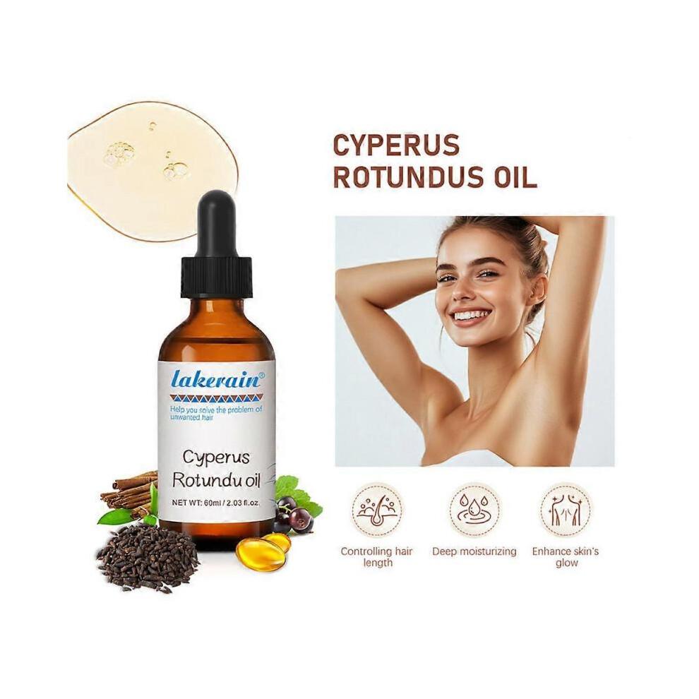 Óleo 100% Puro de Cyperus Rotundus para Remoção de Pelos 60ml