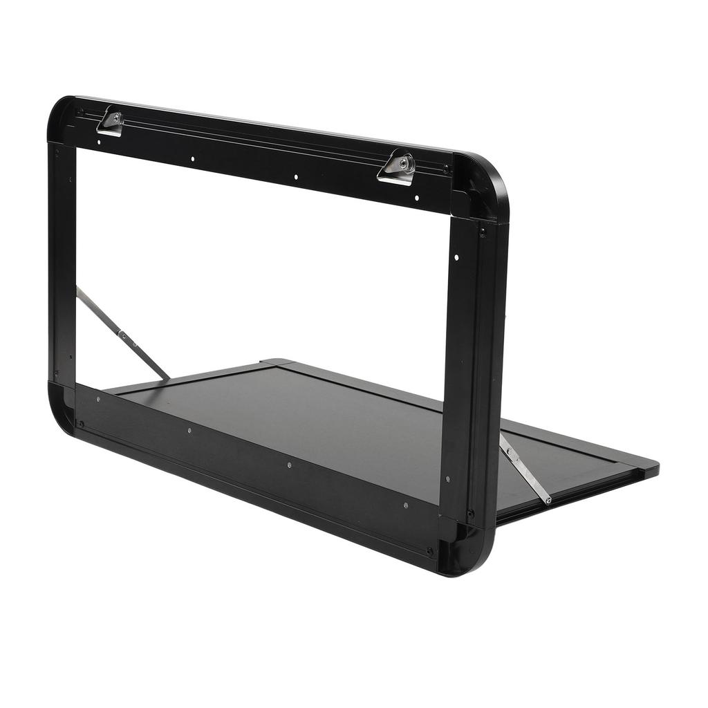 Esstisch für Wohnmobile und Wohnwagen mit Schloss, max. 25 kg Traglast, Aluminiumlegierung, schwarz