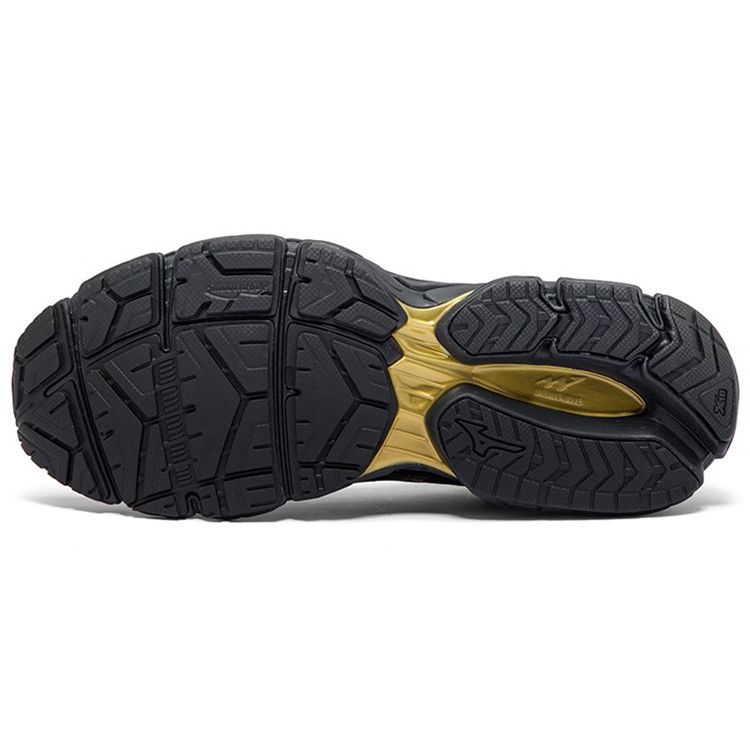 Mizuno Wave Ultima 12 Cushioning Durable Low-Top Running Shoes Men Sneaker Black Gold J1GC211850