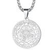 Personalized Seven Archangels Rune Seal Pendant Stainless Steel Necklace