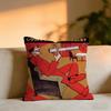 Gallant Album Cushion Cover Cozy Velvet Throw PillowSoft Warm Cushion For Sofa  Bed
