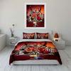 Glorious Football Career Highlights Bedding Set for Kids Luxury Gift 3pcs Digital Print Comforter Set Soft Comfortable
