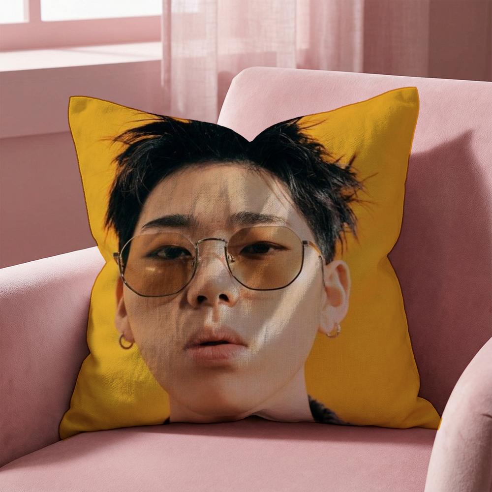 Z-ZICO SINGER Cushion Cover Multi-Scene Pillow Cover for Home & Car - Reversible, Soft & Durable for Daily Use