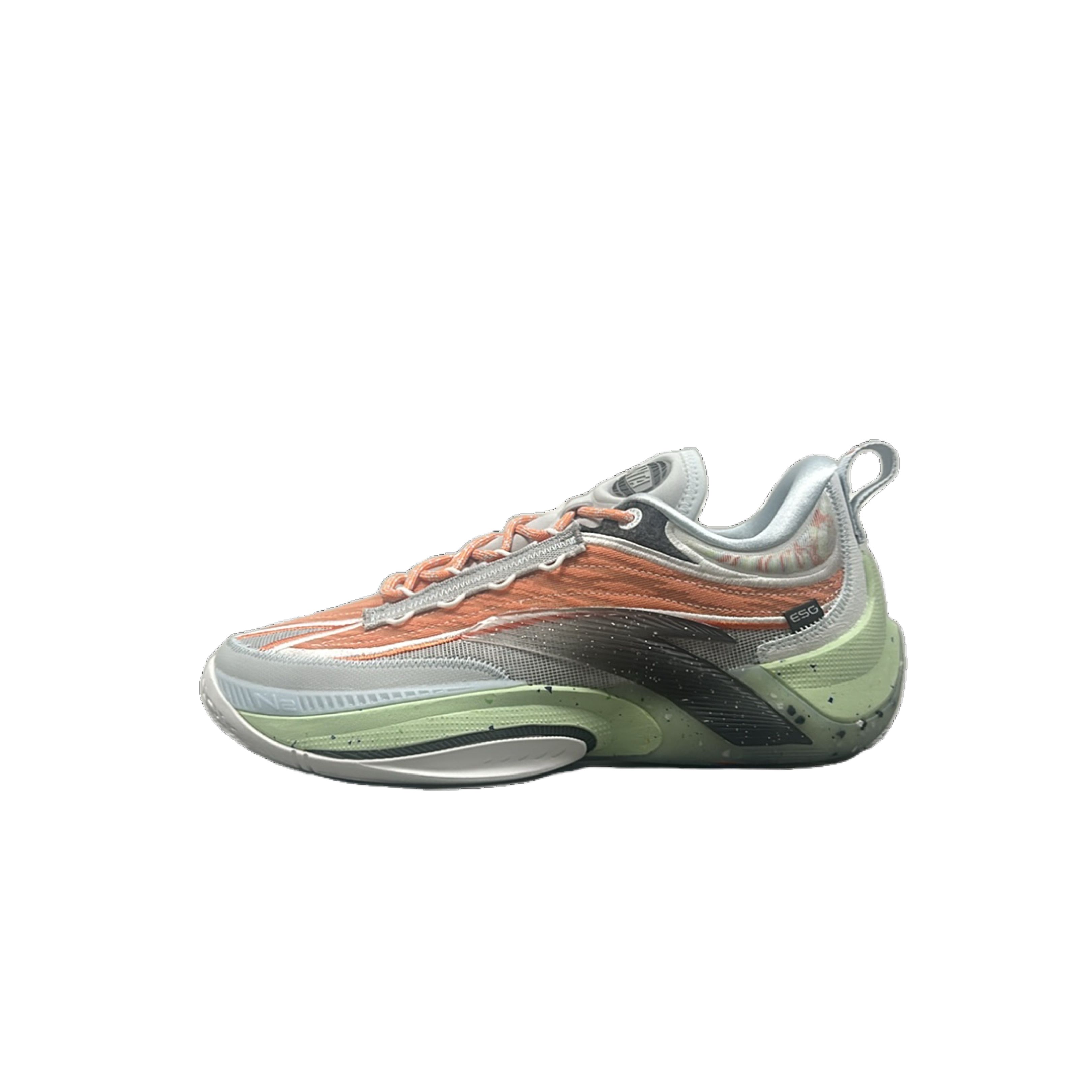 Chaussures de Basketball Anta Zap 1 Basse pour Homme Orange Gris Vert 42 gray