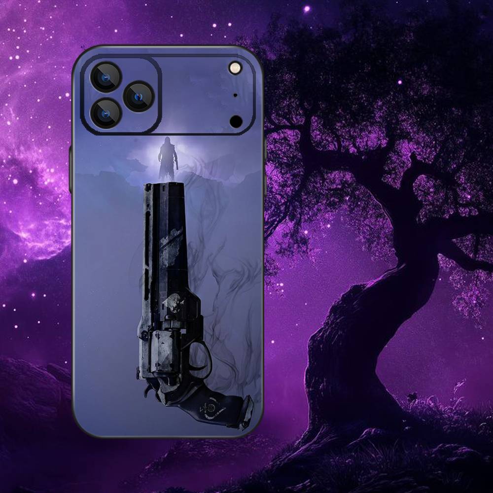 

D-Destiny 2 Game Phone Case For iPhone 17,16,15,14,13,12,Pro,Max,Plus,E,SE4,Air,Mini Black Soft Box iPhone14
